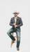 Mens Western Style Blazer – Classic Gray Cowboy Suit Jacket for Weddings, Country Events and Formal Wear in Grey Color