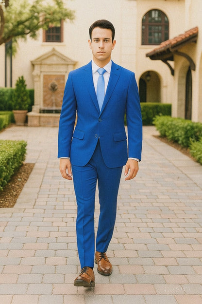 Renoir Suits - Renoir Fashion Verno Albani Men's Dark Navy Classic fit 2-Piece Suit