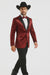 Men's Red 2 Buttons Slim Fit Solid Sharkskin Cheap Priced Blazer Jacket For Men Sport coat