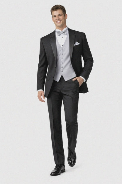 High Quality 2-Button Side Vented Super 120'S Tuxedo Suits + Shirt + Any