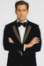 SKU#JA58428 Velvet Suit Matching Velvet Pants - Navy Suit
