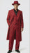 Men’s 1920s Red Zoot Suit – Long Mafia Gangster Three-Piece Vintage Outfit Zuit Pachuco Style