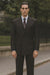 Mens Steve Harvey Brand Suit Double Breasted in Color Black Modern Fit