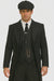 Brand New Quality 1920's English Style Peaky Blinders Style Vested Peaky Blinders Suits - Peaky Blinders Outfit + Overcoat + Hat (Peaky Blinder Custome)