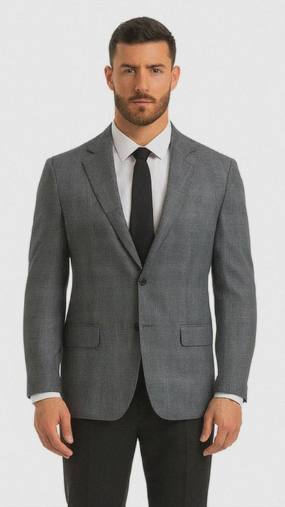 Saco vaquero - Western Sport Coat - Western Blazer - Men's Two Button Stacy Adams Glen Plaid Sport Coat Blazer