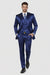 Navy Blue Shiny Suit - Flashy Suit