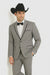 Grey~Gray 2 Button Collar Or Formal Suit & Dinner Jacker Or Blazer With Black Edge Trim Fashion Tuxedo For Men SA-M141s