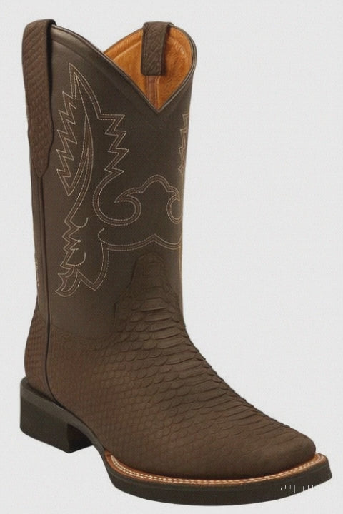Cowboy Boots Snakeskin Print

