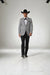 Western Suits For Grey Wedding - Western Tuxedo - Traje Para Hombre