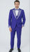 Men’s Purple and white sivler lapel  Embellished Tuxedo Suit –  Formal Wedding, Prom, and Gala Outfit Mardi Gras
