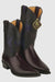 King Exotic Snip Toe Eel Boots Burnished Purple – Men’s Handcrafted