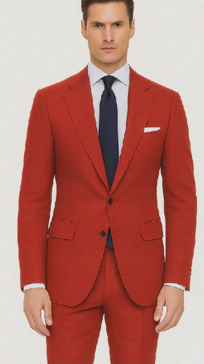 Red Linen Suit for Every Occasion