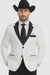 White Two toned Kids Sizes 2 Button Party Cheap Priced Business Suit Perfect For boys wedding outfits Clearance Sale & Tuxedo & Dinner Jacket Blazer W/ Black + Free Pant
