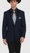 Men 2 Button Trim Cowboy in Navy Cowboy Suit - Country Wedding Suits