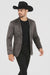 Men's Slim Fit Western Blazer Sport Coats Charcoal Sacos Vaqueros Para Hombre