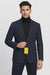 Denim Blazer - Cotton Fabric Blue Jean Sport Coat - Double Breasted Navy Blue Jacket