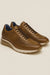 Belvedere Todd Men's Shoes Antique Brandy Exotic Genuine Ostrich Casual Sneakers