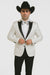 Men's Flashy Fancy Satin Shiny Tuxedos Dinner Jacket Blazer Paisley Sportcoat Silky Satin Stage Fancy Stage Party Dance White/Black