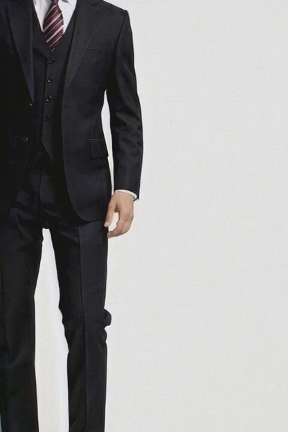 High Quality 2 Button Solid Colors Vested Men's Suits Comes in 5 Colors 3 ~ Three Piece Suit