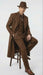 Men’s Brown 1920s Zoot Suit – Long Gangster Mafia Suit Vintage Three-Piece Costume Set Pachuco Style