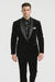 Men's High Fashion Black Shawl Lapel Velvet Suit + Velvet Pants