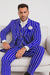 Pinstripe Zoot Suit - Royal Blue and White Pinstripe Gangster Suit - 1920s Suits