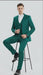 Men’s Emerald Green Textured 3-Piece Suit – Polk Dot Pattern Formal Wedding, Prom, and Evening Wear Outfit