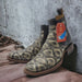 Pirarucu Print Short Cowboy Boots