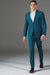 Men's 2 Button Teal Blue  Color Summer Suit