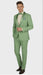 Men’s Mint Green Tuxedo – 2-Piece Formal Suit with Satin Shawl Lapel and Matching Bow Tie in  Sage Green