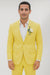 Mens Cotton Suit - Yellow Summer Suit