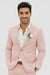 Mens Cotton Suit - Pink Summer Suit