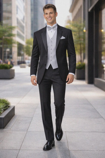 High Quality 2-Button Side Vented Super 120'S Tuxedo Suits + Shirt + Any