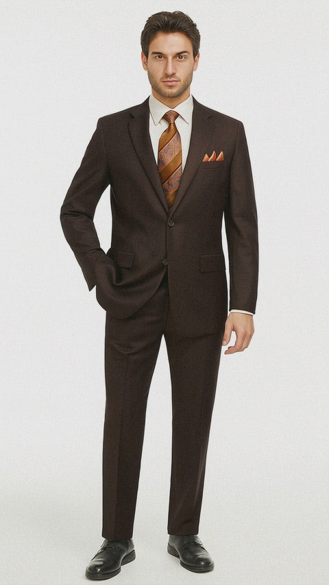 2tr-classic-fit-executive-cut-poly-rayon-executive-pure-solid-brown-suit-notch-collar-pleated-pants