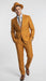 Men’s Light Rust Copper 2 Button Modern Fit Suit, Fall Color Church Dress Suit