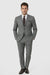 Mantoni Suit - Signature Menswear Wool Fabric SuitsOutlet - Brand Men's 2 Button Suit Virgin Gray - High End Suits - High Quality Suits - 100% Percent Wool Fabric Suit - Worsted Wool Business Suit