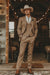 Modern Cowboy Style Suit for Men – Rustic Brown Western Elegance