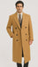 DBCoat Men's Wool Long Designer Men's Wool Men's Peacoat Sale Double Breasted Overcoat Style Full Length Camel