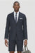 Cotton Fabric Charcoal Gray Suit - Mens Suits With Shorts - Summer Suit