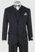 Modern Fit Suit Black Birdseye Pure Wool Suit And Vest For Men