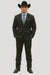 2 PC 2 Buttons Suit Luxurious Poly Rayon Charcoal Cheap Priced Business Suit Clearance Sale