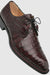 Men's Cratos Genuine Crocodile Burgundy Derby Shoes By Mezlan Made In Spain Brand