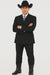 Brand New Solid Black Double Breasted Suits 100% Wool Fabric Super 150s Wide Suits Side Vent (pleated or Flat Front Pants)