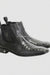 Men's Black Vestigium Boots Genuine Caiman Belly Chelsea Boots