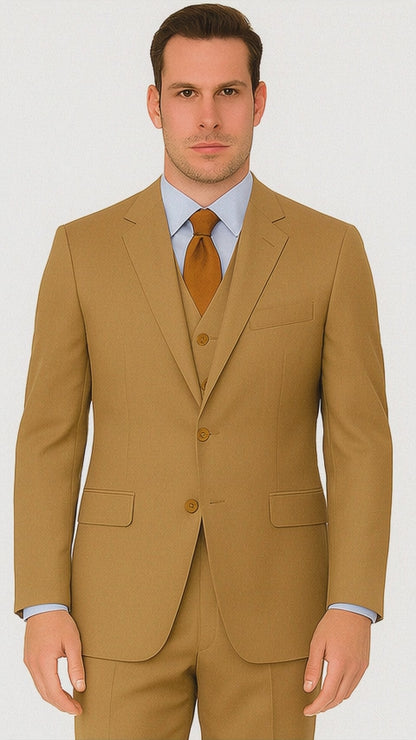 Vitali Brand Suits - Men's Dijon 5 Button  Regular Fit Suit