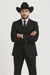 Men's Slim Fit Trimmed Two Tone Blazer/affordable suits online sale/Tuxedo - Black