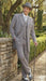 Men’s Gray Zoot Suit with Matching Hat and 1920s Shoes | Grey Vintage Wedding and Party Three Piece Suit