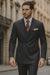 Men’s Premium Black Double Breasted Poplin Classic Suit