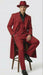 Men’s 1920s Red Zoot Suit – Long Mafia Gangster Three-Piece Vintage Outfit Zuit Pachuco Style