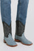 Men's Los Altos Ostrich Skin Wide Square Toe Boots - Rustic Blue